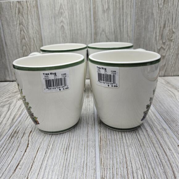 NEW 4 Pack Christopher Radko Holiday Celebrations Traditions Tree Coffee Cup Mug - Picture 3 of 6